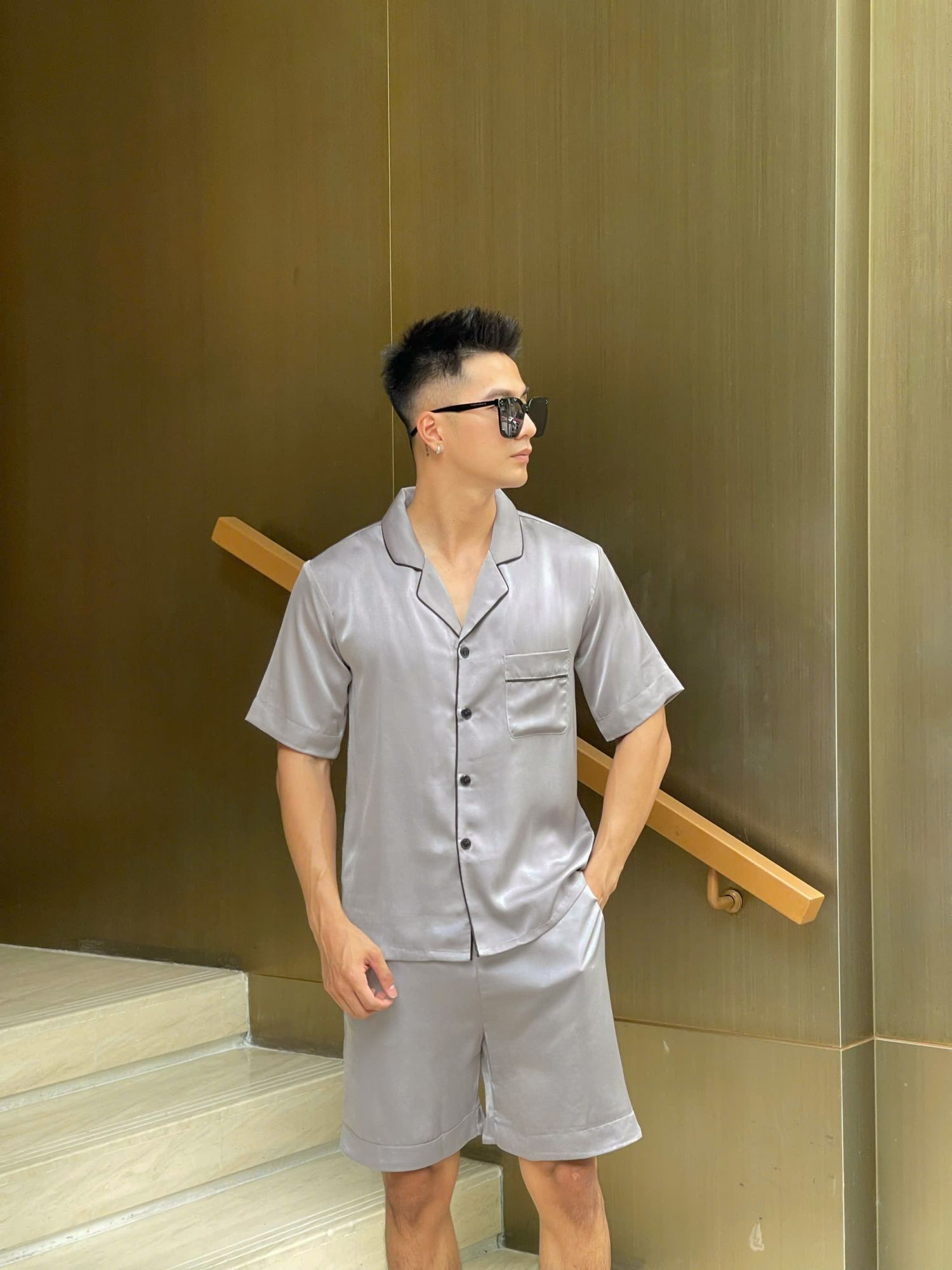 Hình sản phẩm Pijama Lụa Ngọc Trai T06